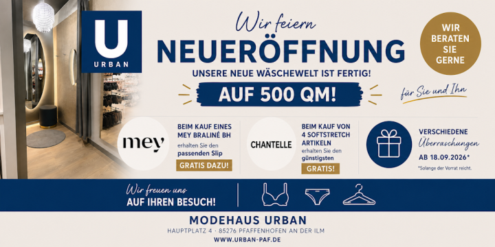 Neue Wäscheabteilung – jetzt noch größer, moderner und inspirierender
